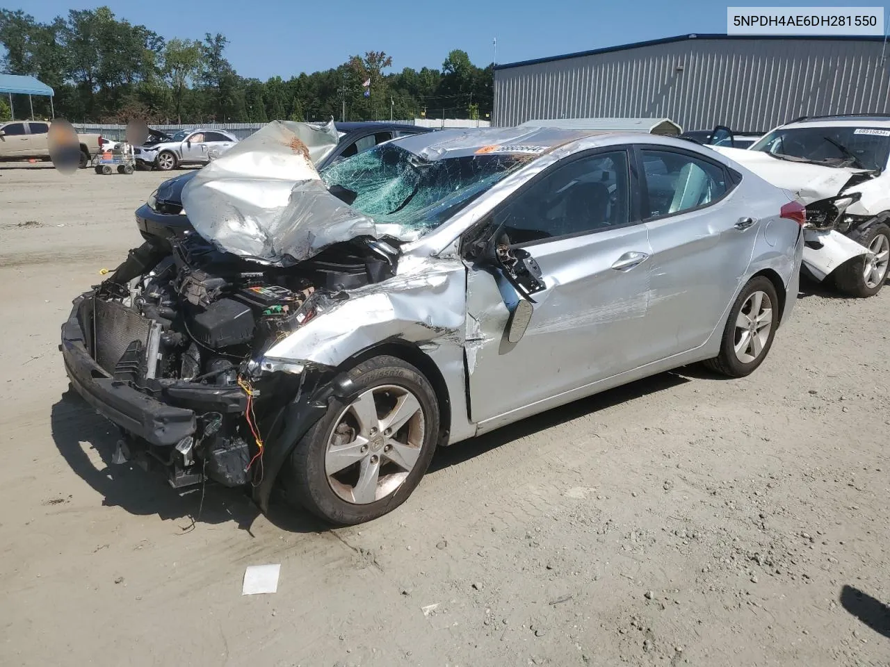 2013 Hyundai Elantra Gls VIN: 5NPDH4AE6DH281550 Lot: 68805644