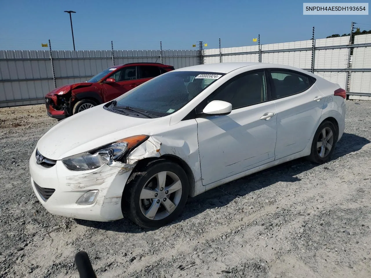 5NPDH4AE5DH193654 2013 Hyundai Elantra Gls