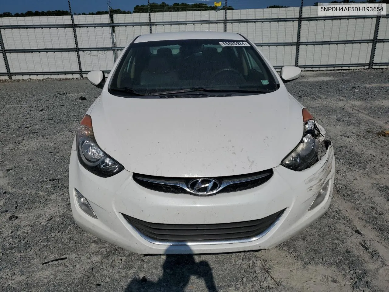 2013 Hyundai Elantra Gls VIN: 5NPDH4AE5DH193654 Lot: 68885924