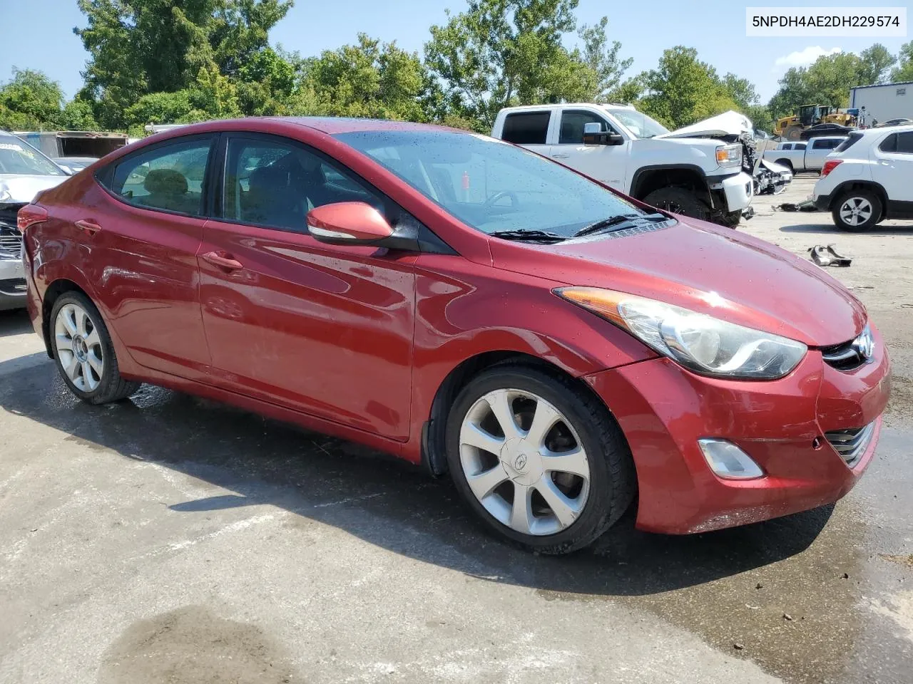 2013 Hyundai Elantra Gls VIN: 5NPDH4AE2DH229574 Lot: 68910124