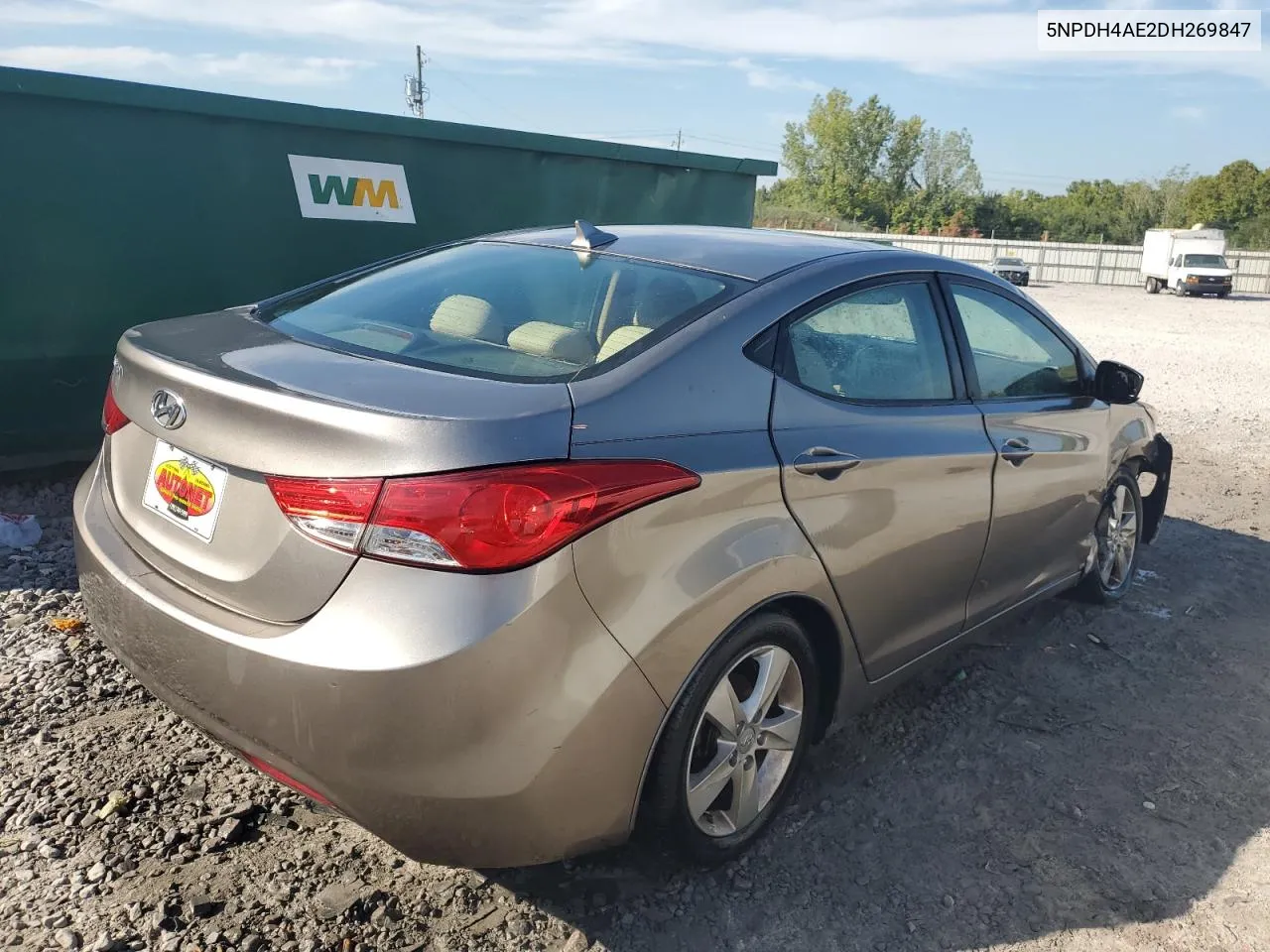 2013 Hyundai Elantra Gls VIN: 5NPDH4AE2DH269847 Lot: 68913304