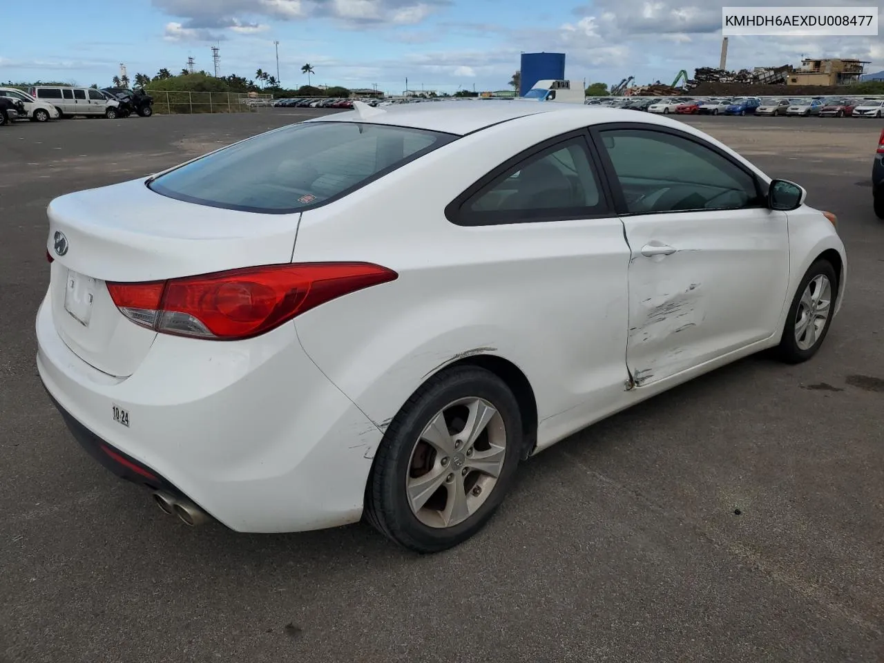 KMHDH6AEXDU008477 2013 Hyundai Elantra Coupe Gs