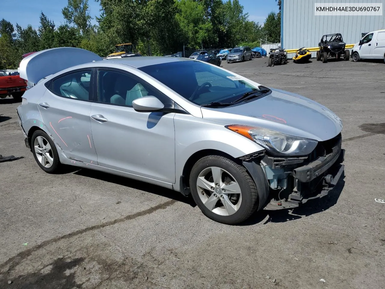 KMHDH4AE3DU690767 2013 Hyundai Elantra Gls