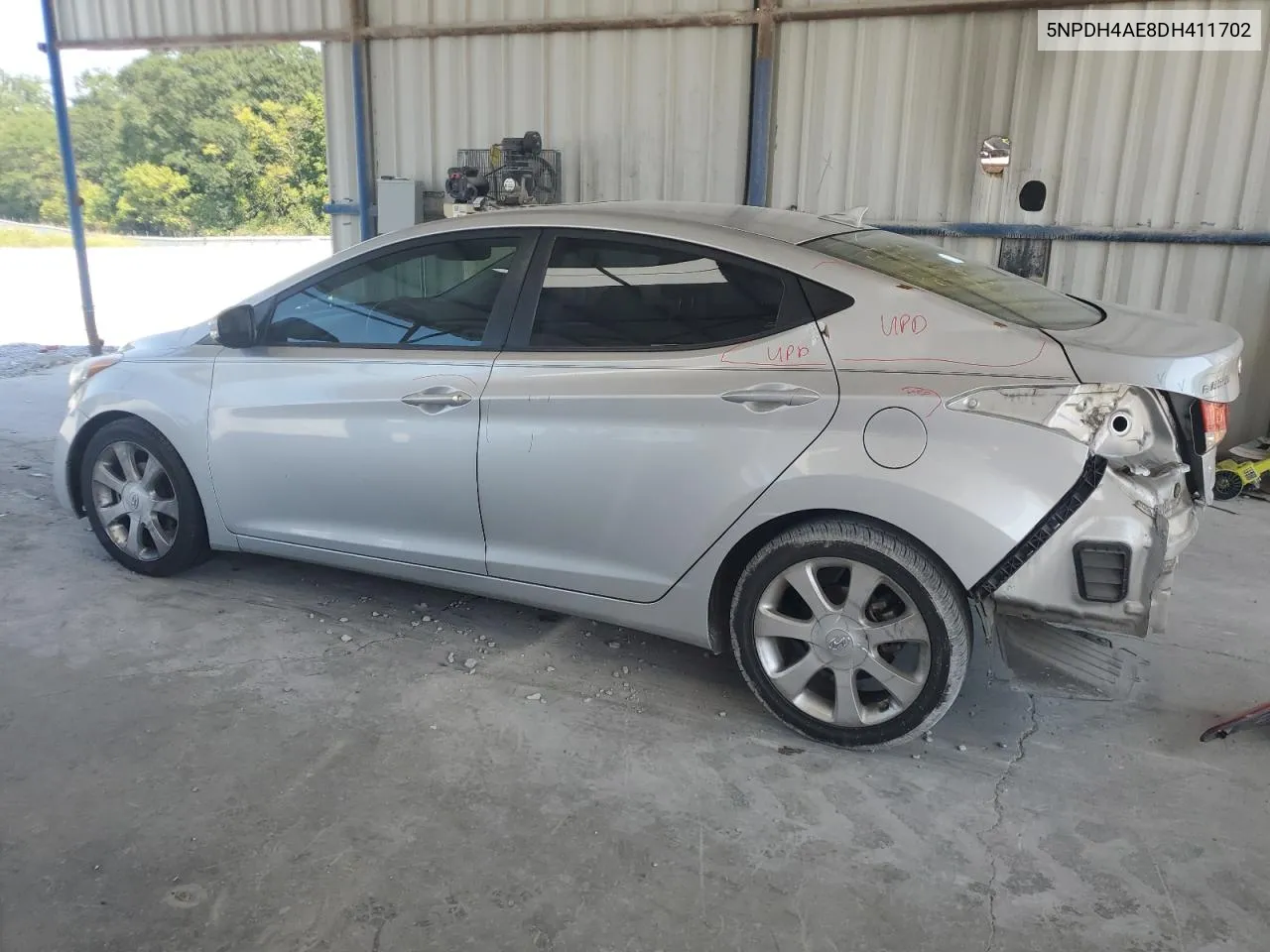 2013 Hyundai Elantra Gls VIN: 5NPDH4AE8DH411702 Lot: 69111834