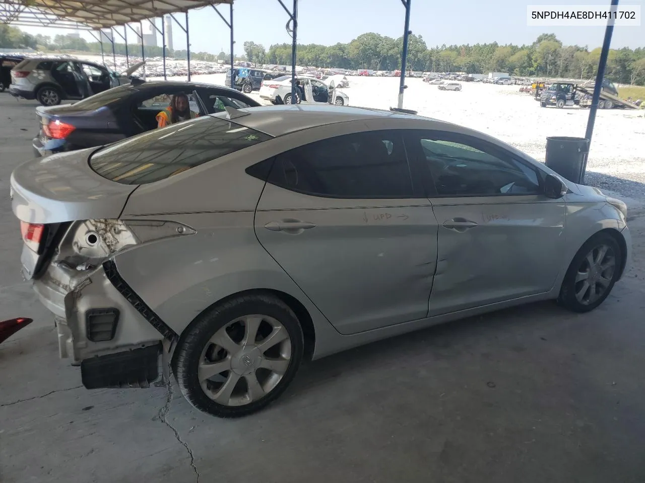 2013 Hyundai Elantra Gls VIN: 5NPDH4AE8DH411702 Lot: 69111834