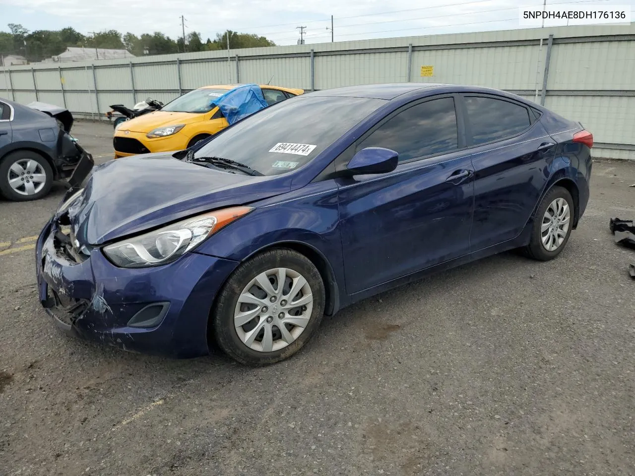 2013 Hyundai Elantra Gls VIN: 5NPDH4AE8DH176136 Lot: 69414474