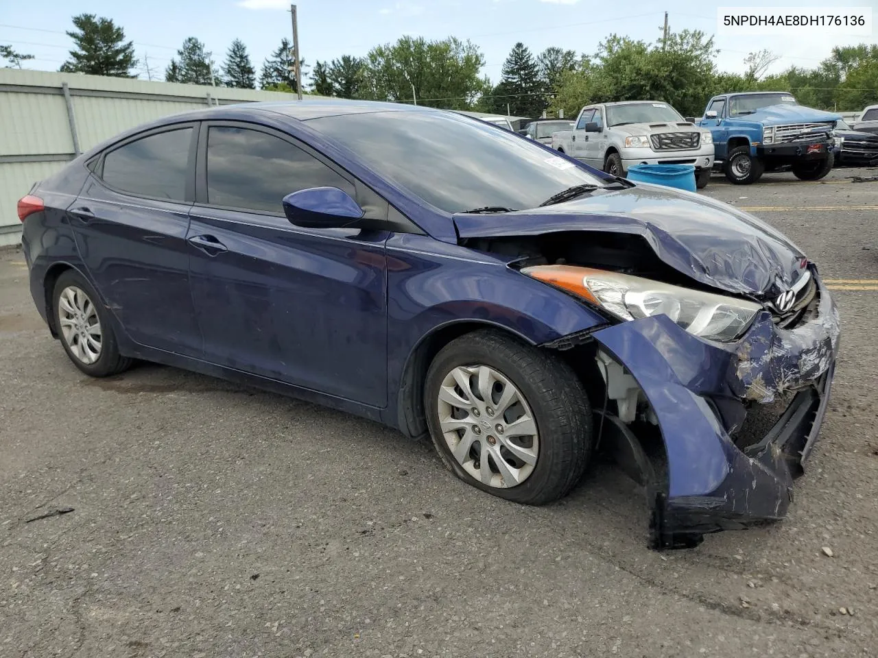 2013 Hyundai Elantra Gls VIN: 5NPDH4AE8DH176136 Lot: 69414474