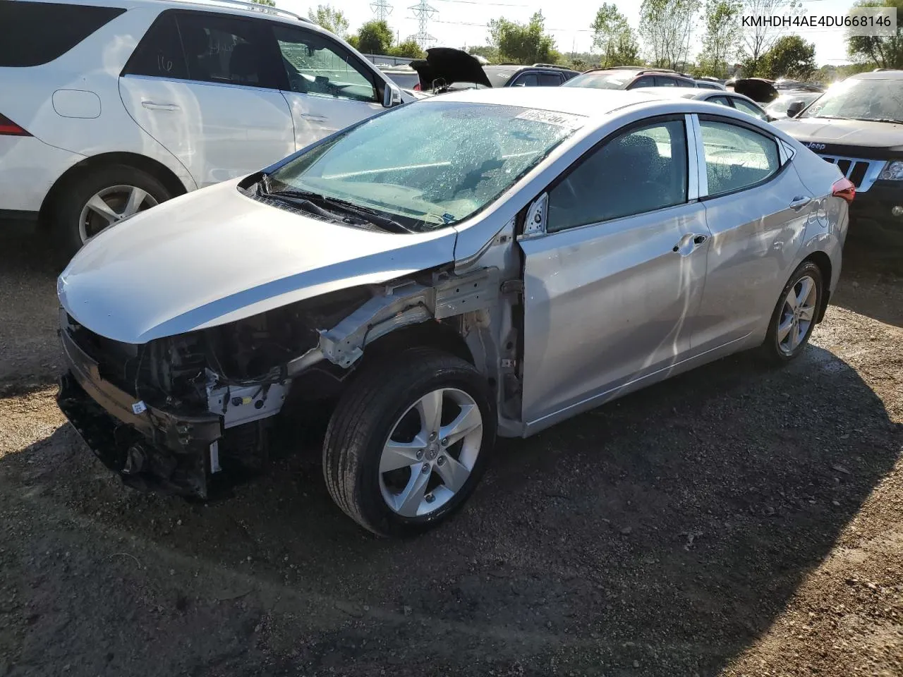 KMHDH4AE4DU668146 2013 Hyundai Elantra Gls