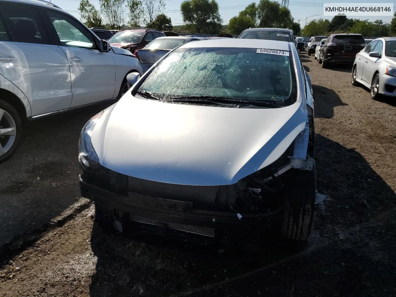 2013 Hyundai Elantra Gls VIN: KMHDH4AE4DU668146 Lot: 69526674