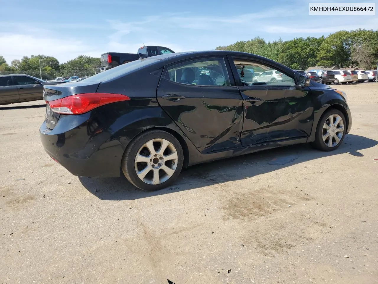 KMHDH4AEXDU866472 2013 Hyundai Elantra Gls