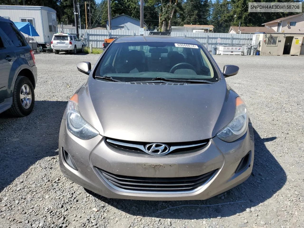 2013 Hyundai Elantra Gls VIN: 5NPDH4AE3DH158708 Lot: 69668814