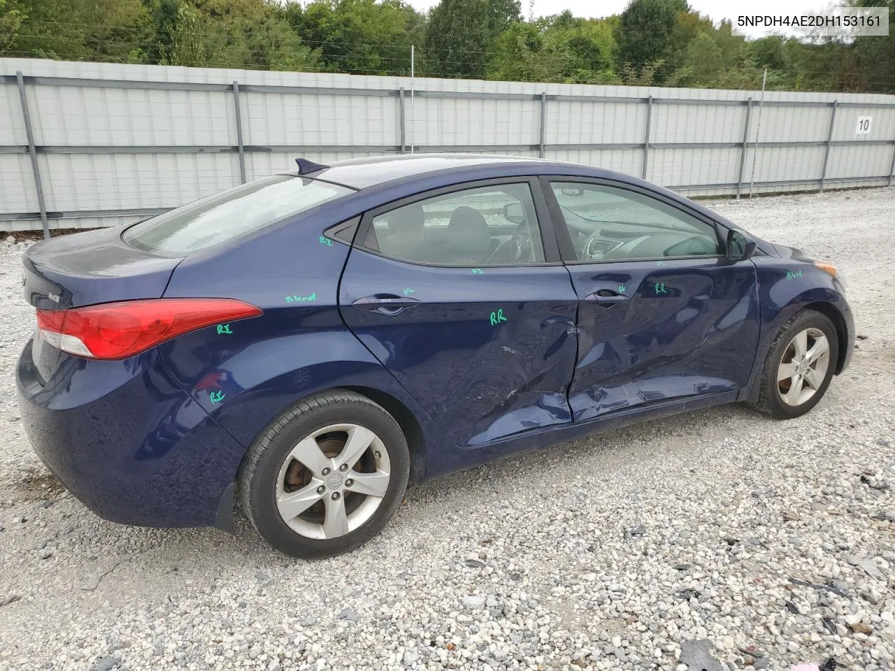 5NPDH4AE2DH153161 2013 Hyundai Elantra Gls