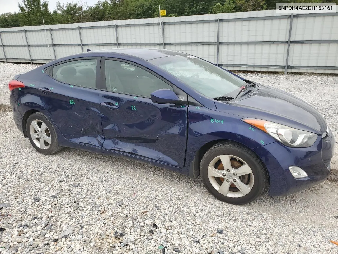 2013 Hyundai Elantra Gls VIN: 5NPDH4AE2DH153161 Lot: 69686554