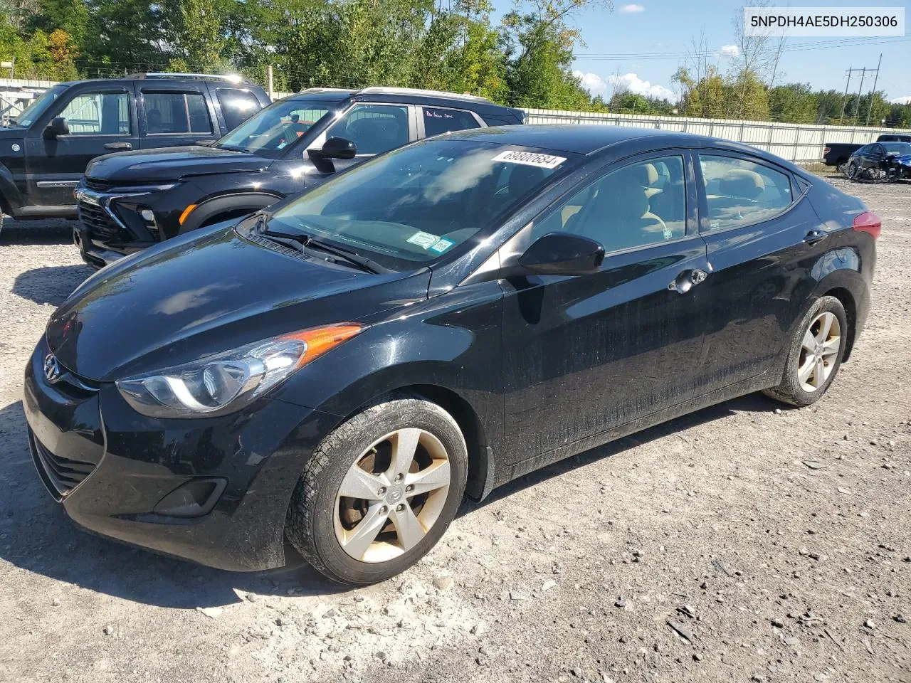 2013 Hyundai Elantra Gls VIN: 5NPDH4AE5DH250306 Lot: 69800684