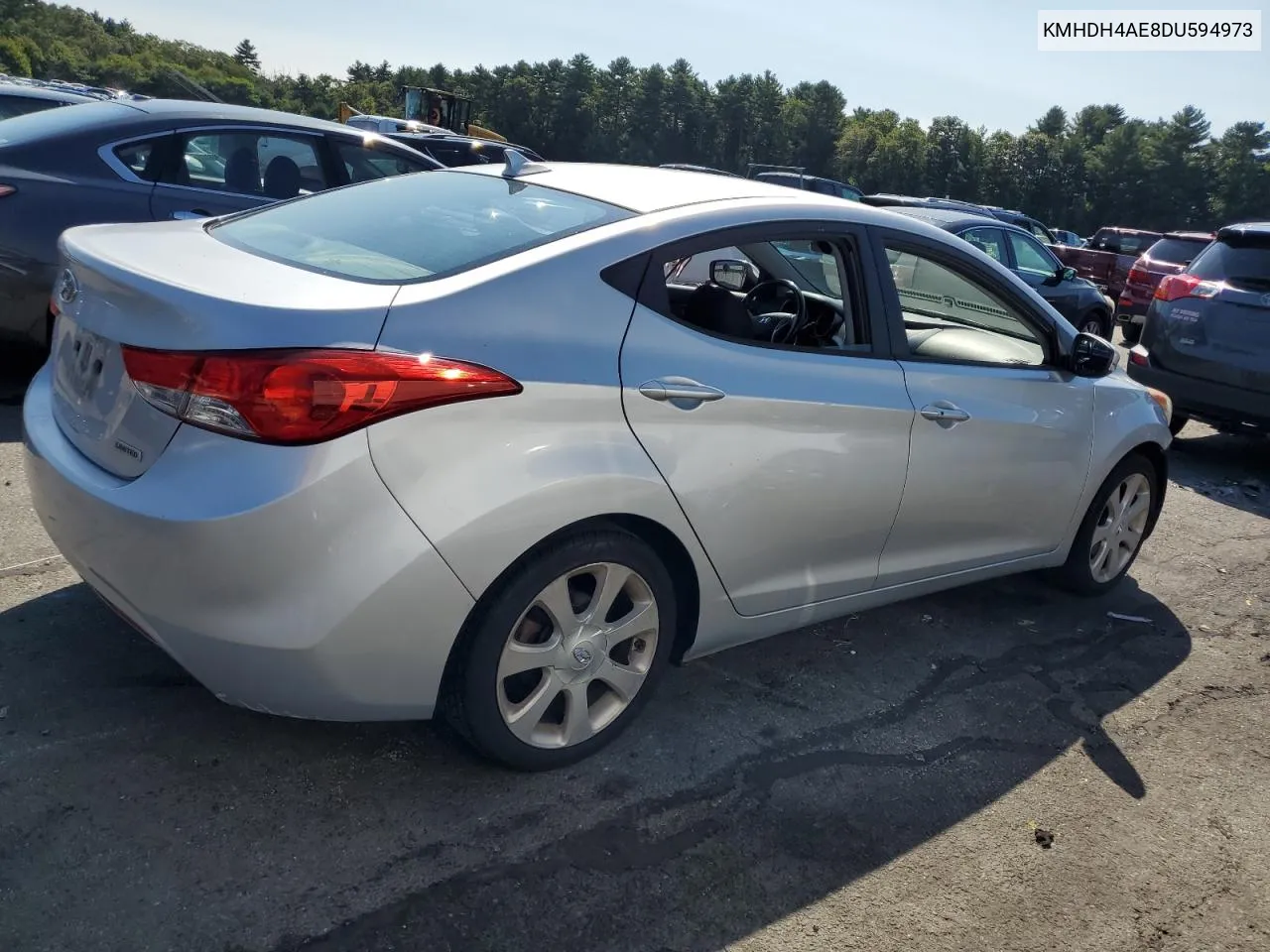 KMHDH4AE8DU594973 2013 Hyundai Elantra Gls