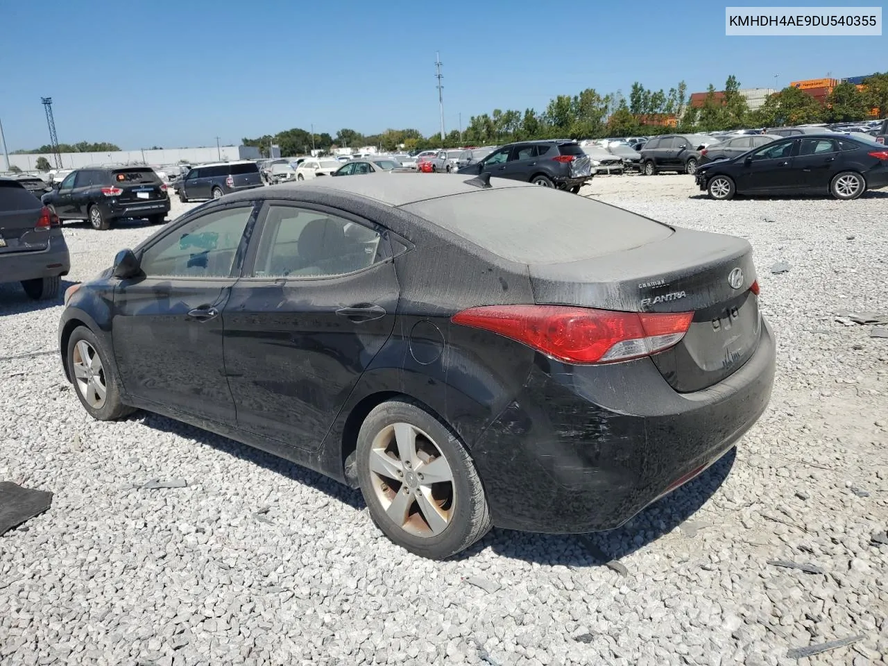 2013 Hyundai Elantra Gls VIN: KMHDH4AE9DU540355 Lot: 69847804