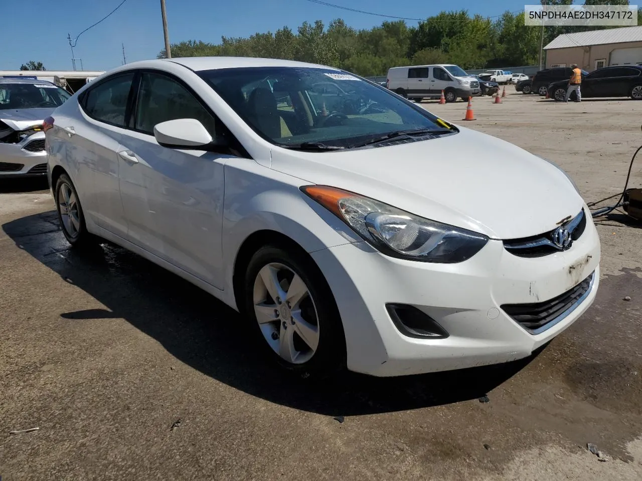 5NPDH4AE2DH347172 2013 Hyundai Elantra Gls