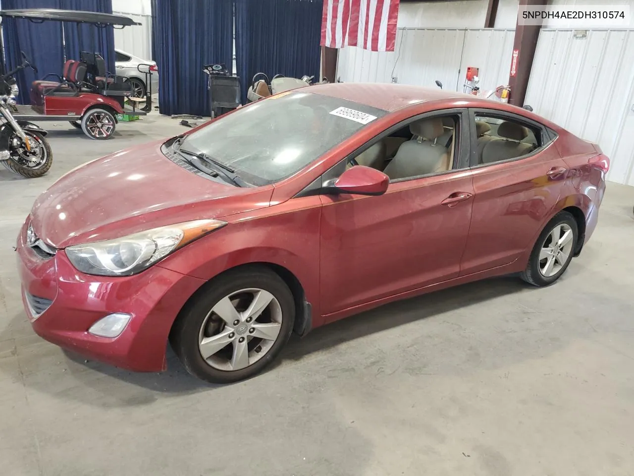 5NPDH4AE2DH310574 2013 Hyundai Elantra Gls