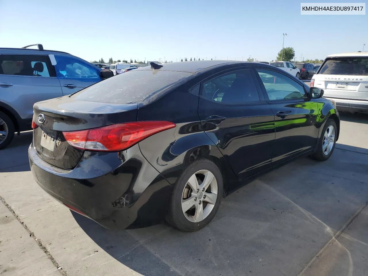 2013 Hyundai Elantra Gls VIN: KMHDH4AE3DU897417 Lot: 70102714