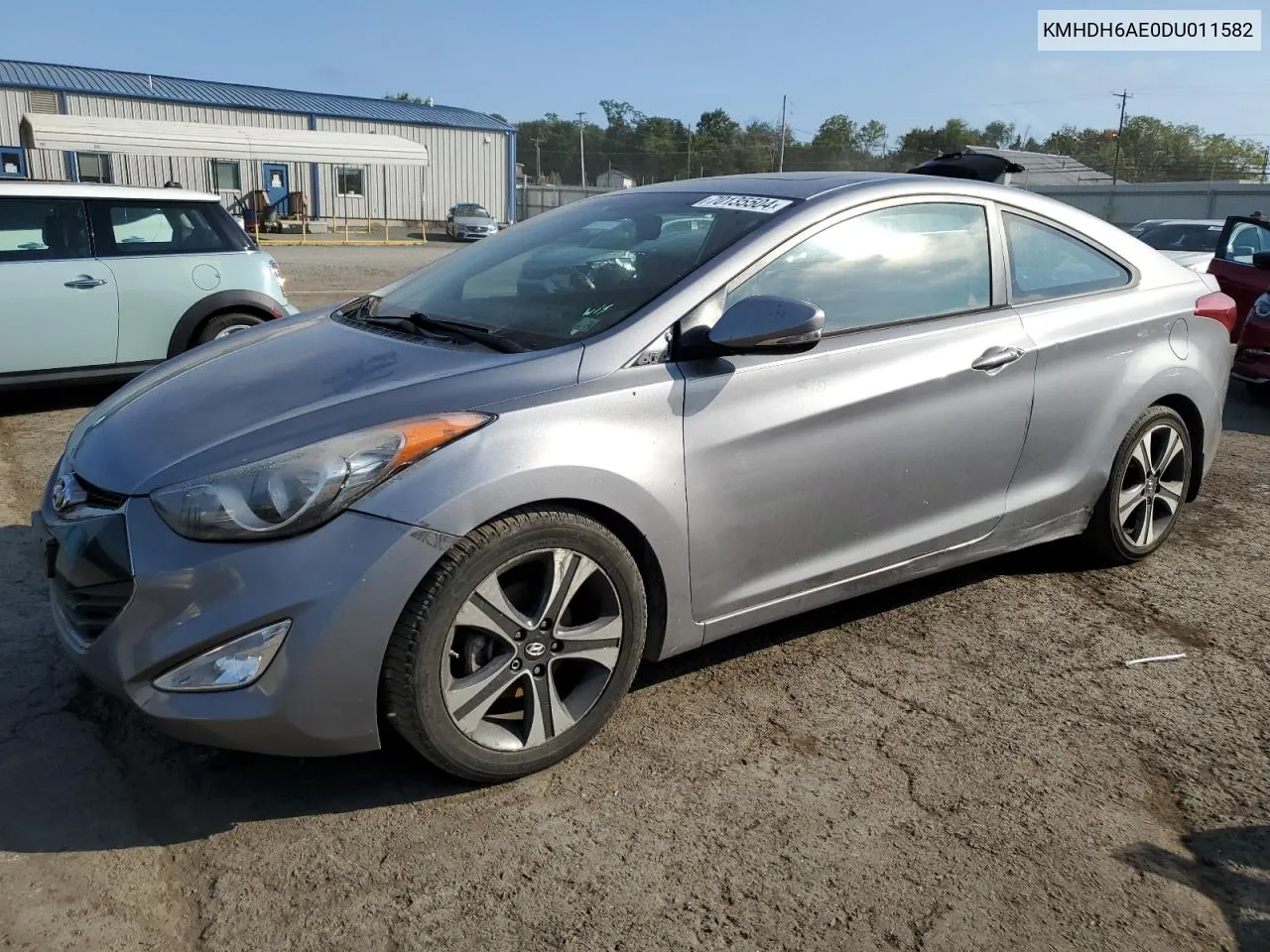 KMHDH6AE0DU011582 2013 Hyundai Elantra Coupe Gs