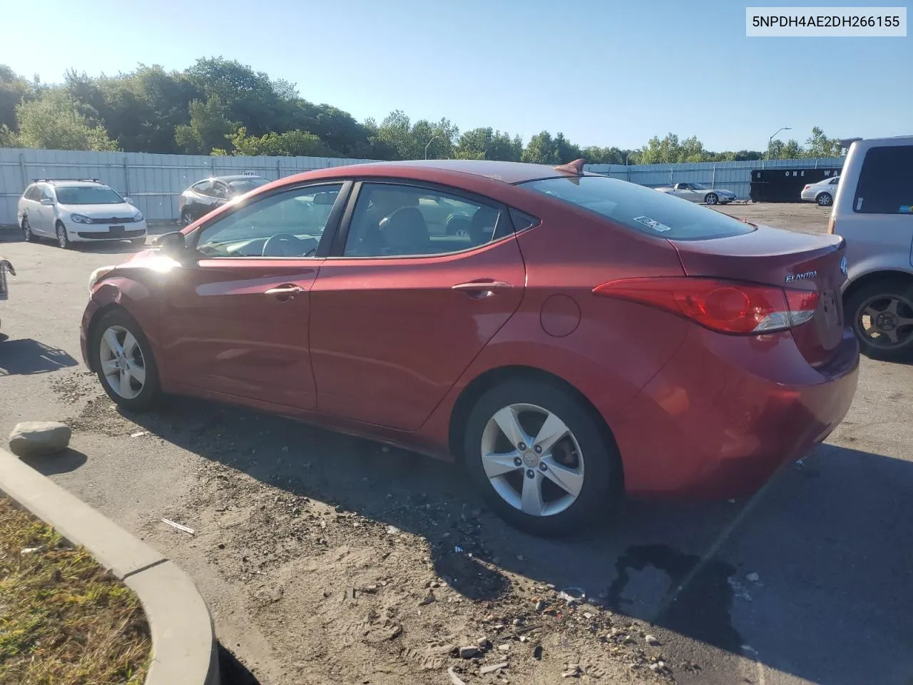 2013 Hyundai Elantra Gls VIN: 5NPDH4AE2DH266155 Lot: 70165714