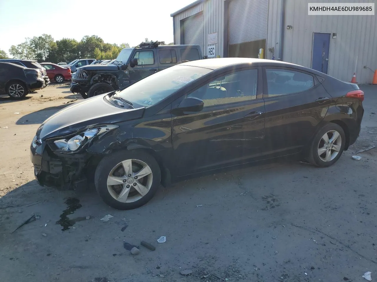 KMHDH4AE6DU989685 2013 Hyundai Elantra Gls