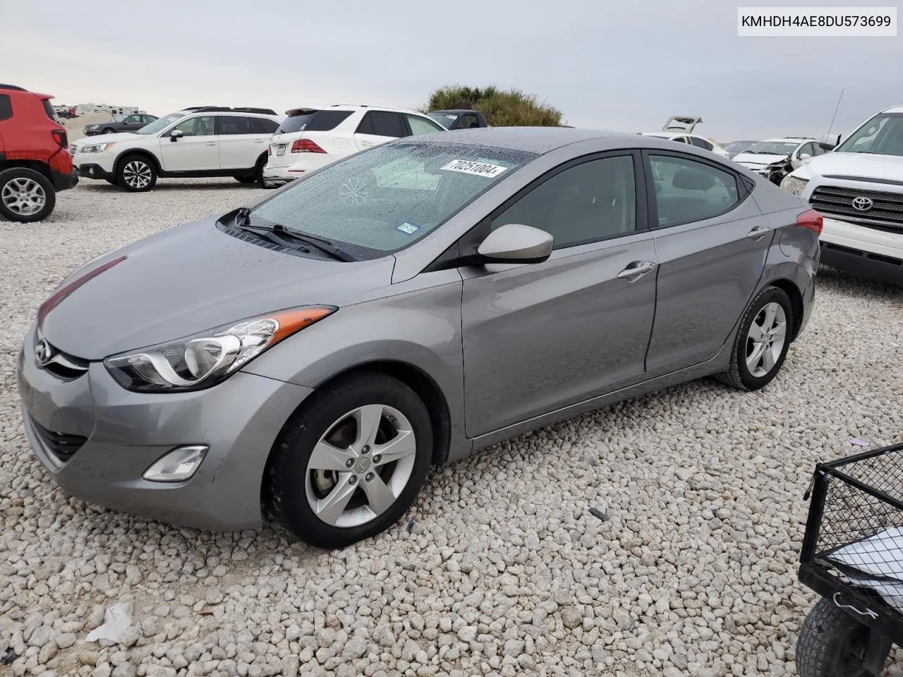 2013 Hyundai Elantra Gls VIN: KMHDH4AE8DU573699 Lot: 70251004