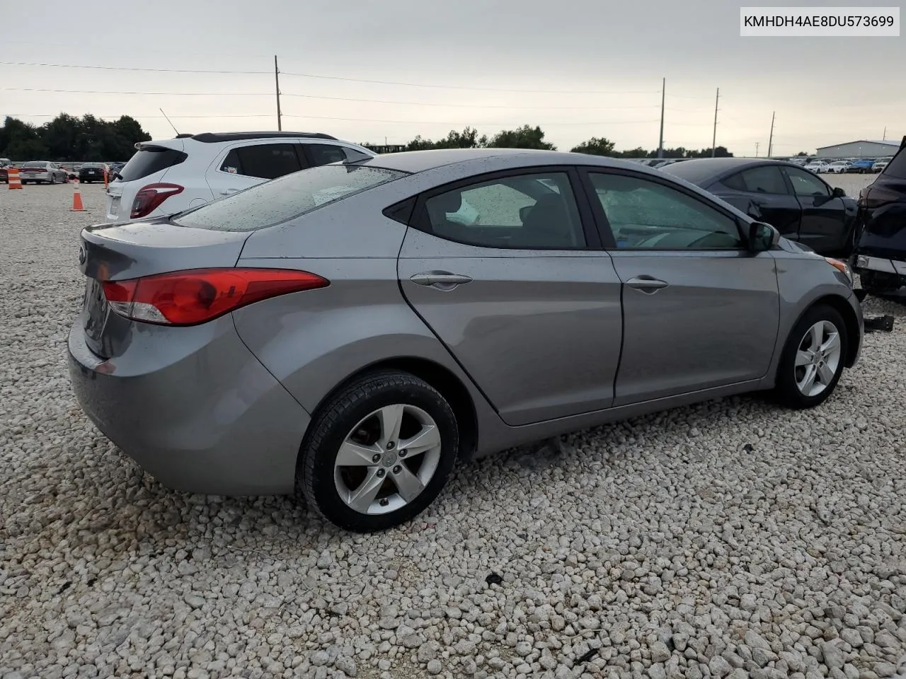 KMHDH4AE8DU573699 2013 Hyundai Elantra Gls