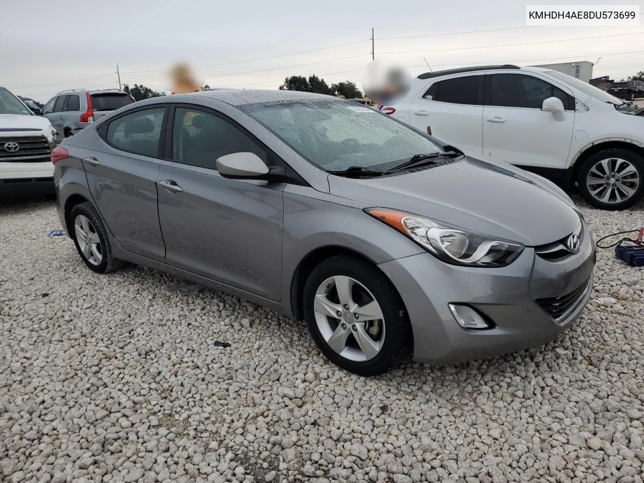 KMHDH4AE8DU573699 2013 Hyundai Elantra Gls