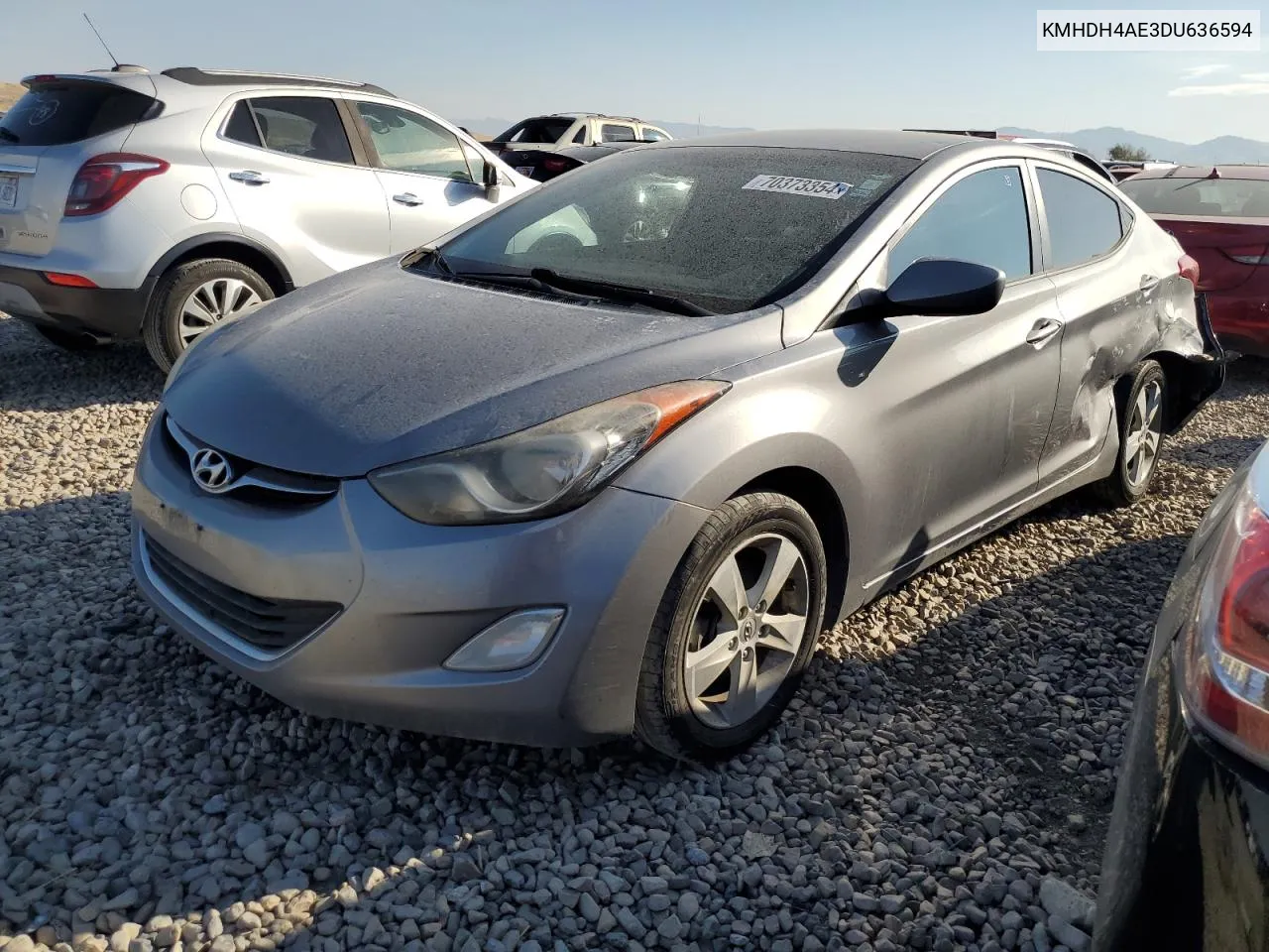 2013 Hyundai Elantra Gls VIN: KMHDH4AE3DU636594 Lot: 70373354