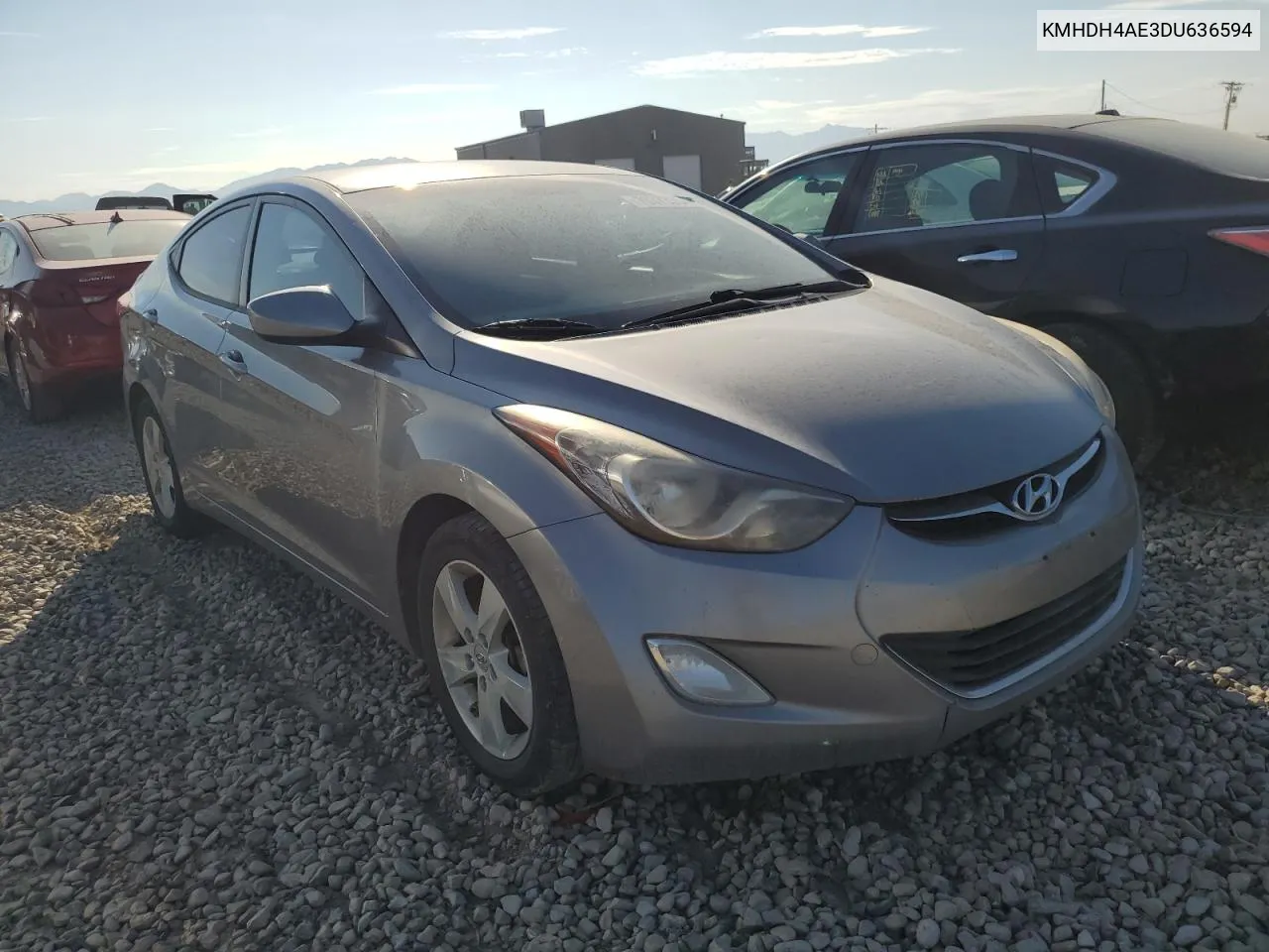 2013 Hyundai Elantra Gls VIN: KMHDH4AE3DU636594 Lot: 70373354