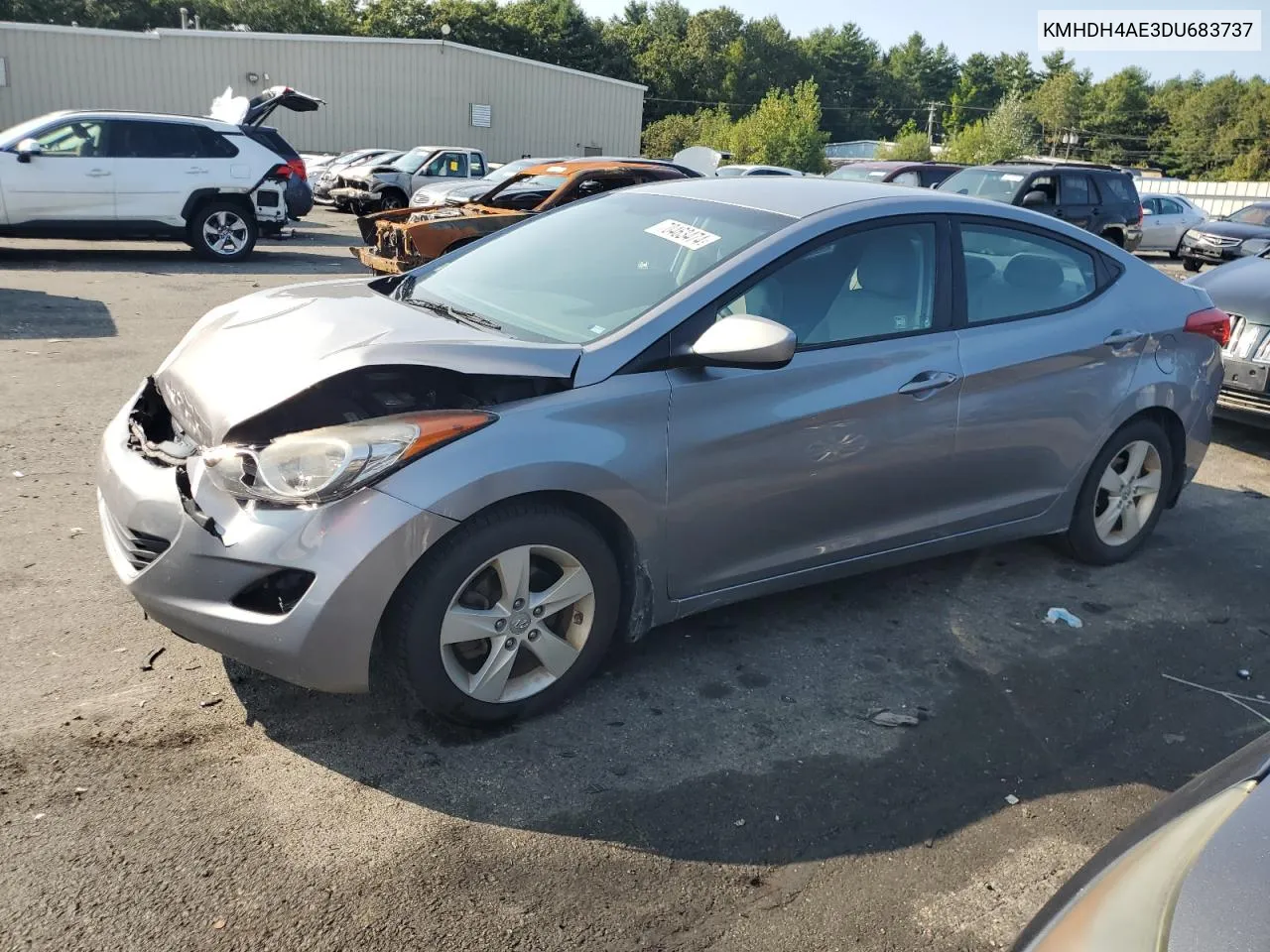 2013 Hyundai Elantra Gls VIN: KMHDH4AE3DU683737 Lot: 70463474