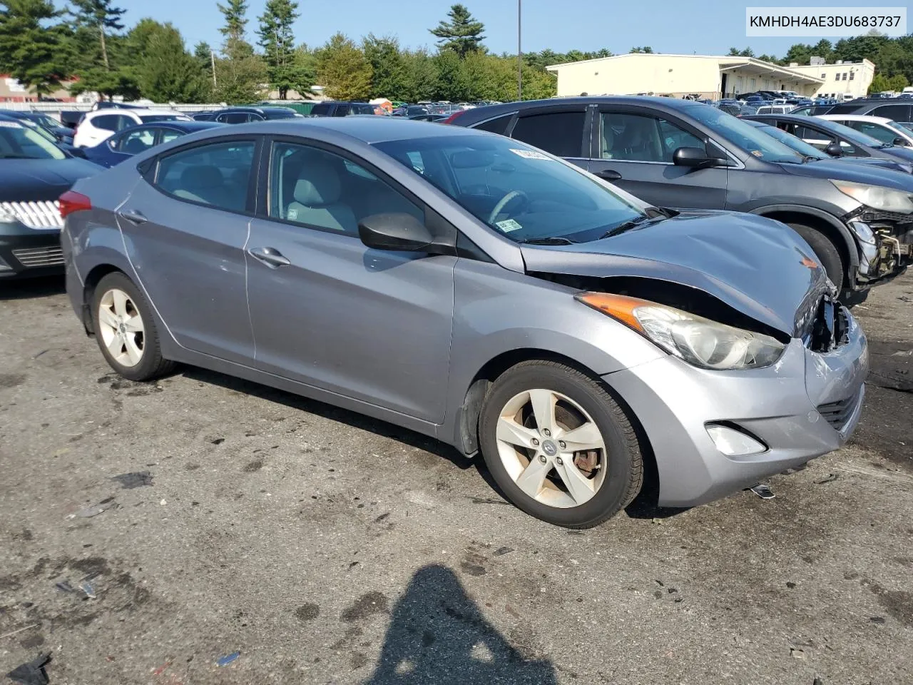 KMHDH4AE3DU683737 2013 Hyundai Elantra Gls