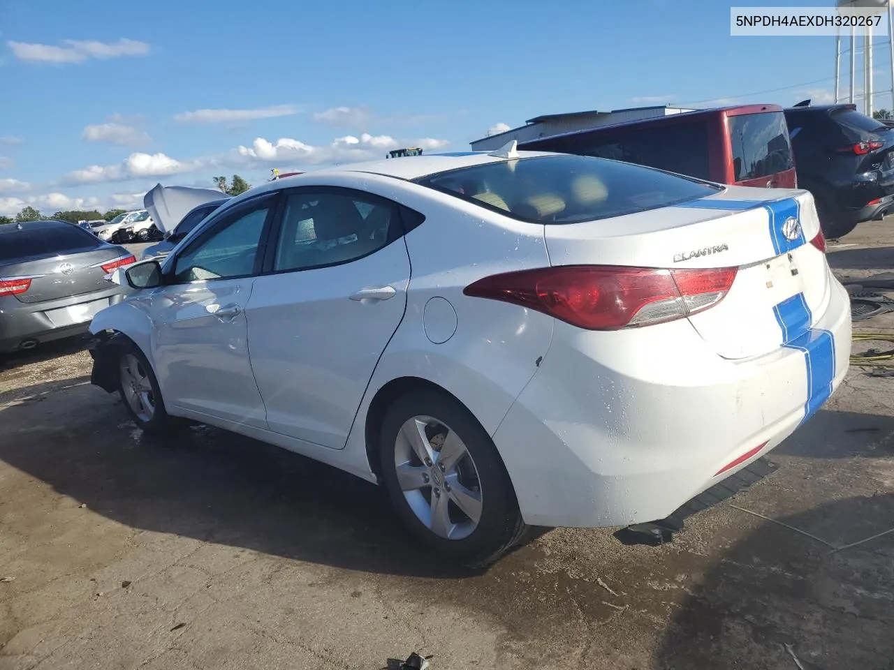 2013 Hyundai Elantra Gls VIN: 5NPDH4AEXDH320267 Lot: 70507564