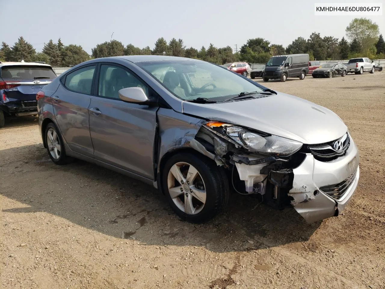 2013 Hyundai Elantra Gls VIN: KMHDH4AE6DU806477 Lot: 70603574