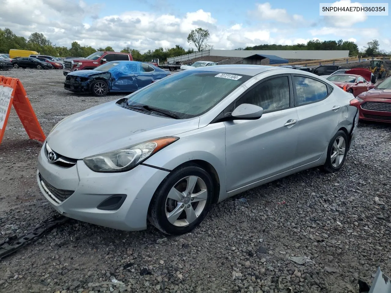 5NPDH4AE7DH360354 2013 Hyundai Elantra Gls