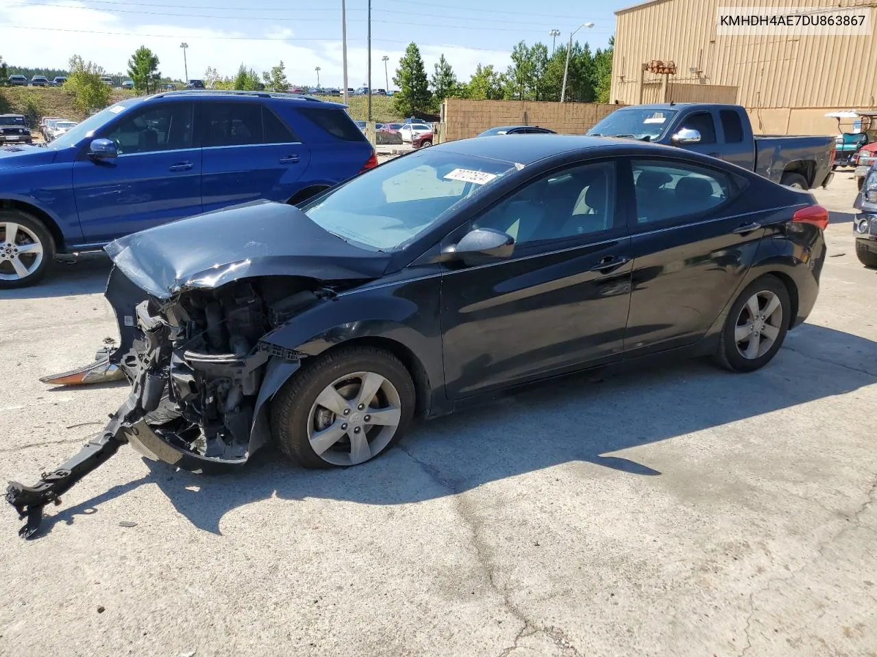 2013 Hyundai Elantra Gls VIN: KMHDH4AE7DU863867 Lot: 70727524