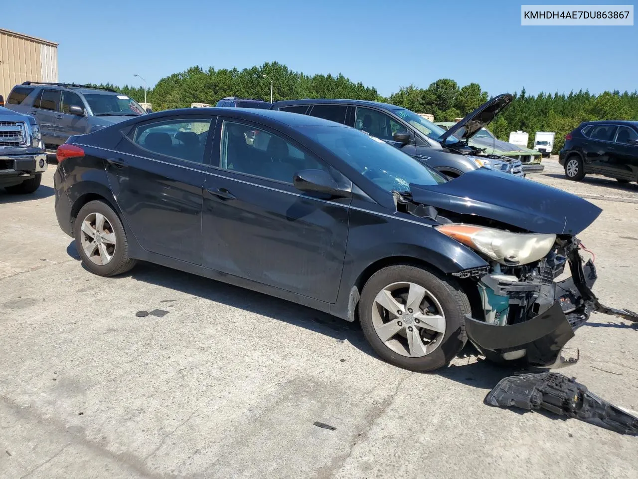 2013 Hyundai Elantra Gls VIN: KMHDH4AE7DU863867 Lot: 70727524