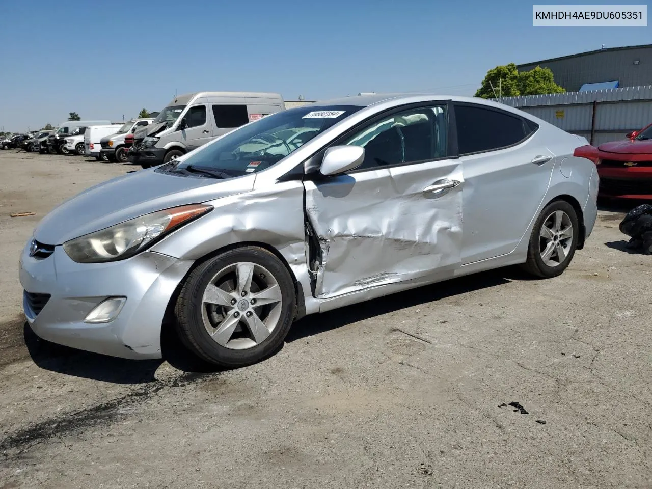 2013 Hyundai Elantra Gls VIN: KMHDH4AE9DU605351 Lot: 70880184