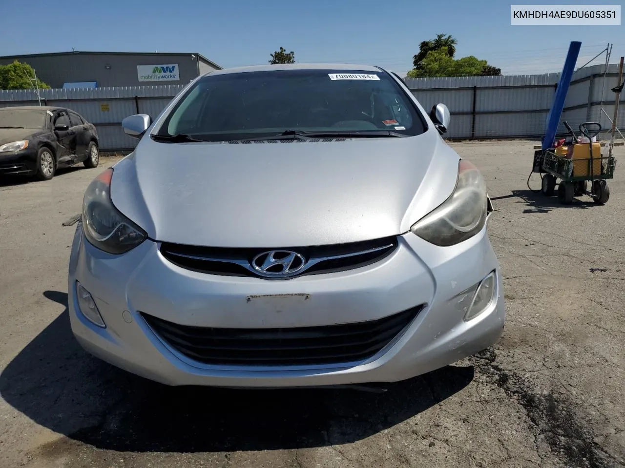 2013 Hyundai Elantra Gls VIN: KMHDH4AE9DU605351 Lot: 70880184