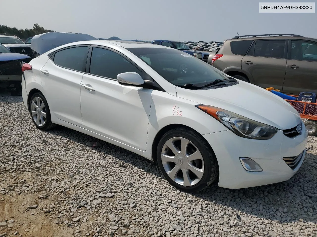 2013 Hyundai Elantra Gls VIN: 5NPDH4AE9DH388320 Lot: 71101534