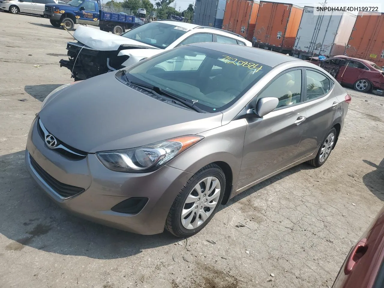 2013 Hyundai Elantra Gls VIN: 5NPDH4AE4DH199722 Lot: 71120884