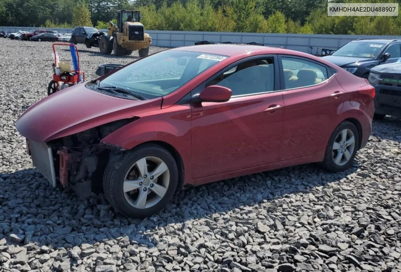 2013 Hyundai Elantra Gls VIN: KMHDH4AE2DU488907 Lot: 71272284