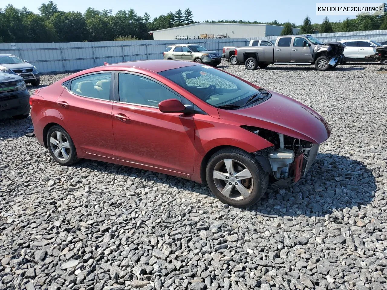 KMHDH4AE2DU488907 2013 Hyundai Elantra Gls