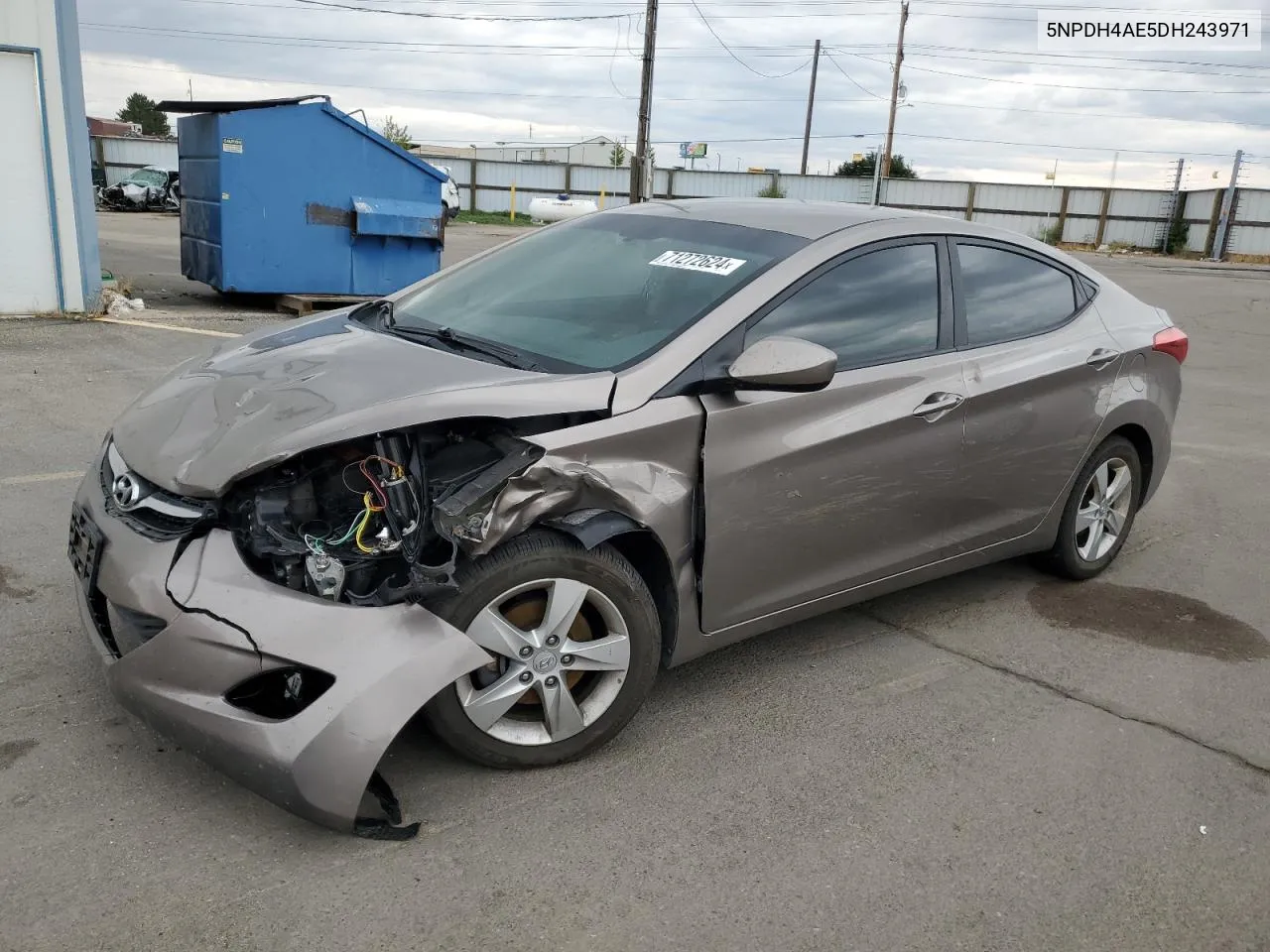 5NPDH4AE5DH243971 2013 Hyundai Elantra Gls