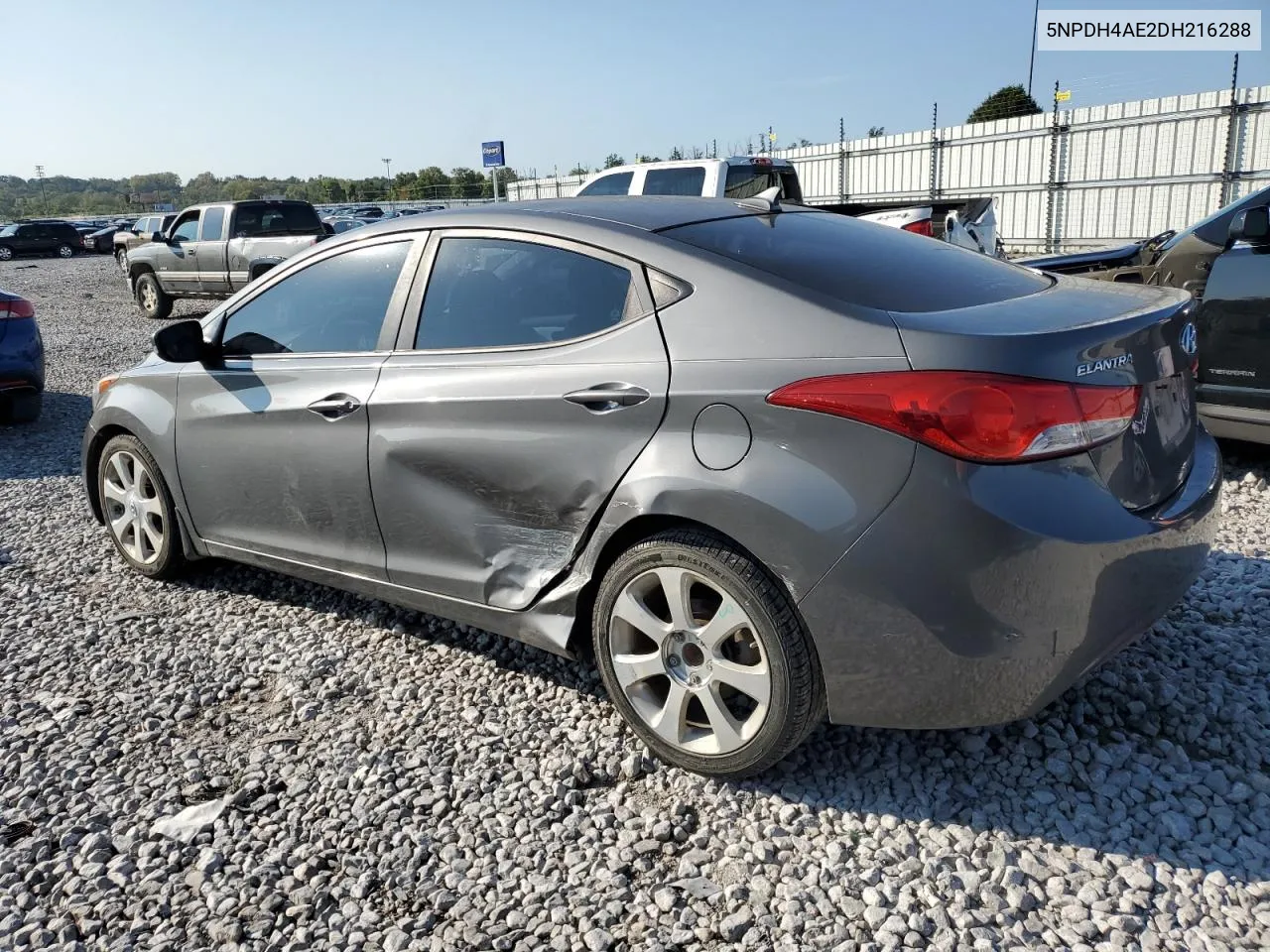 2013 Hyundai Elantra Gls VIN: 5NPDH4AE2DH216288 Lot: 71344114