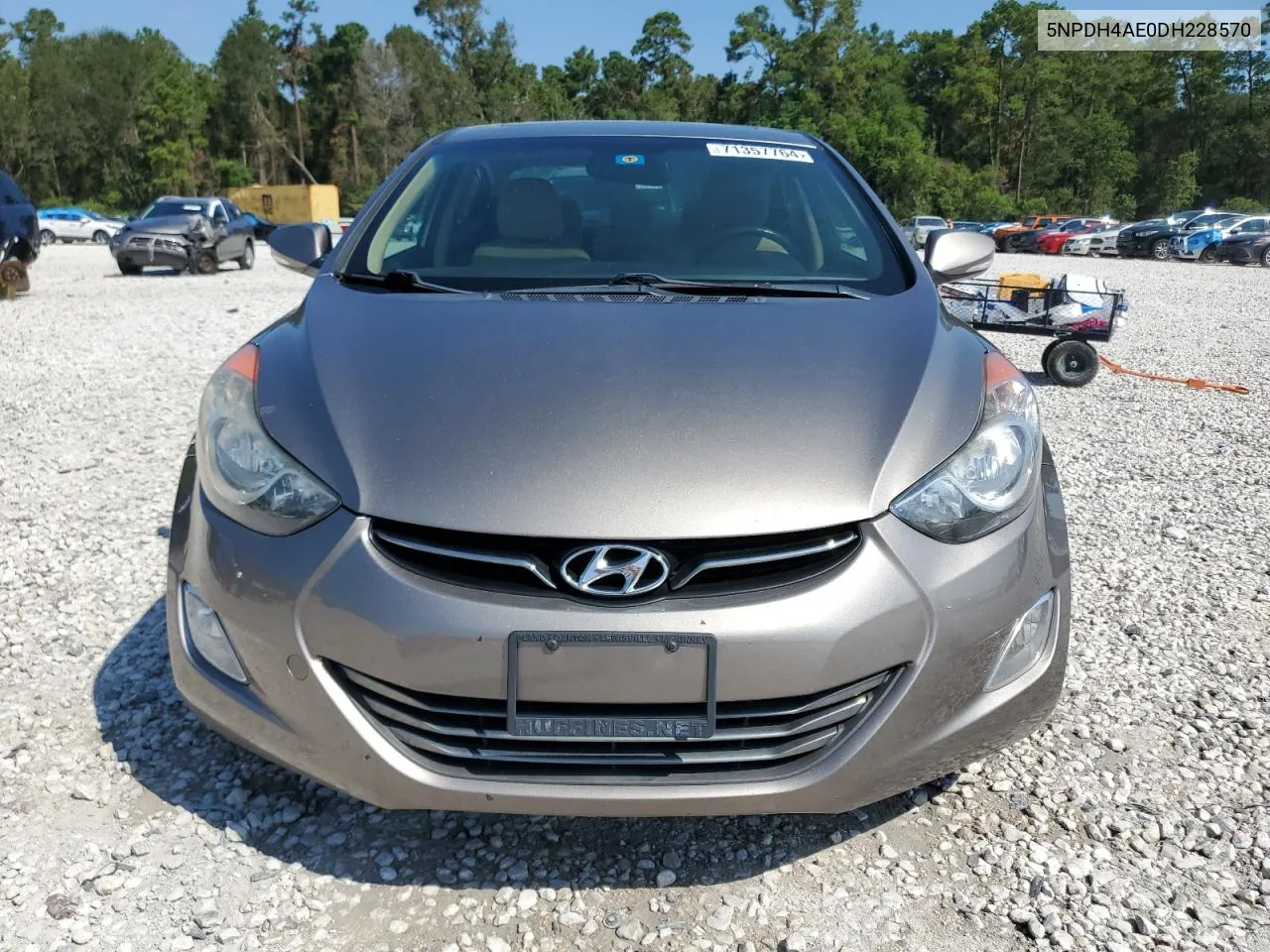 2013 Hyundai Elantra Gls VIN: 5NPDH4AE0DH228570 Lot: 71357764