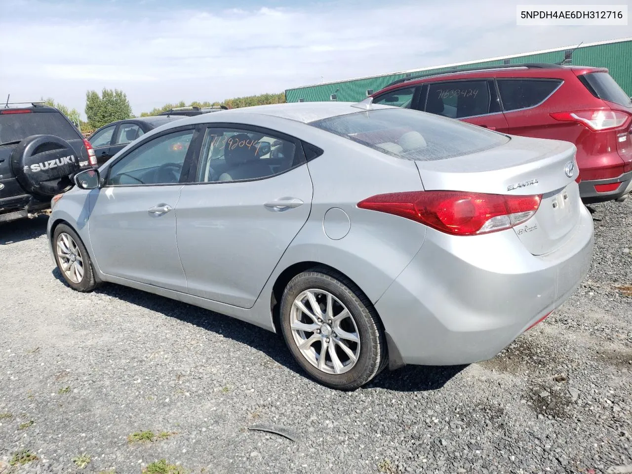 2013 Hyundai Elantra Gls VIN: 5NPDH4AE6DH312716 Lot: 71392044