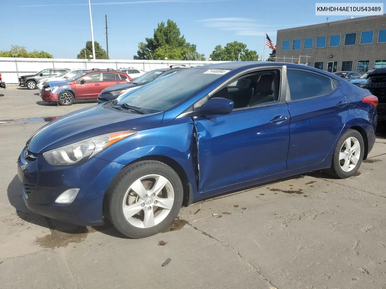 KMHDH4AE1DU543489 2013 Hyundai Elantra Gls