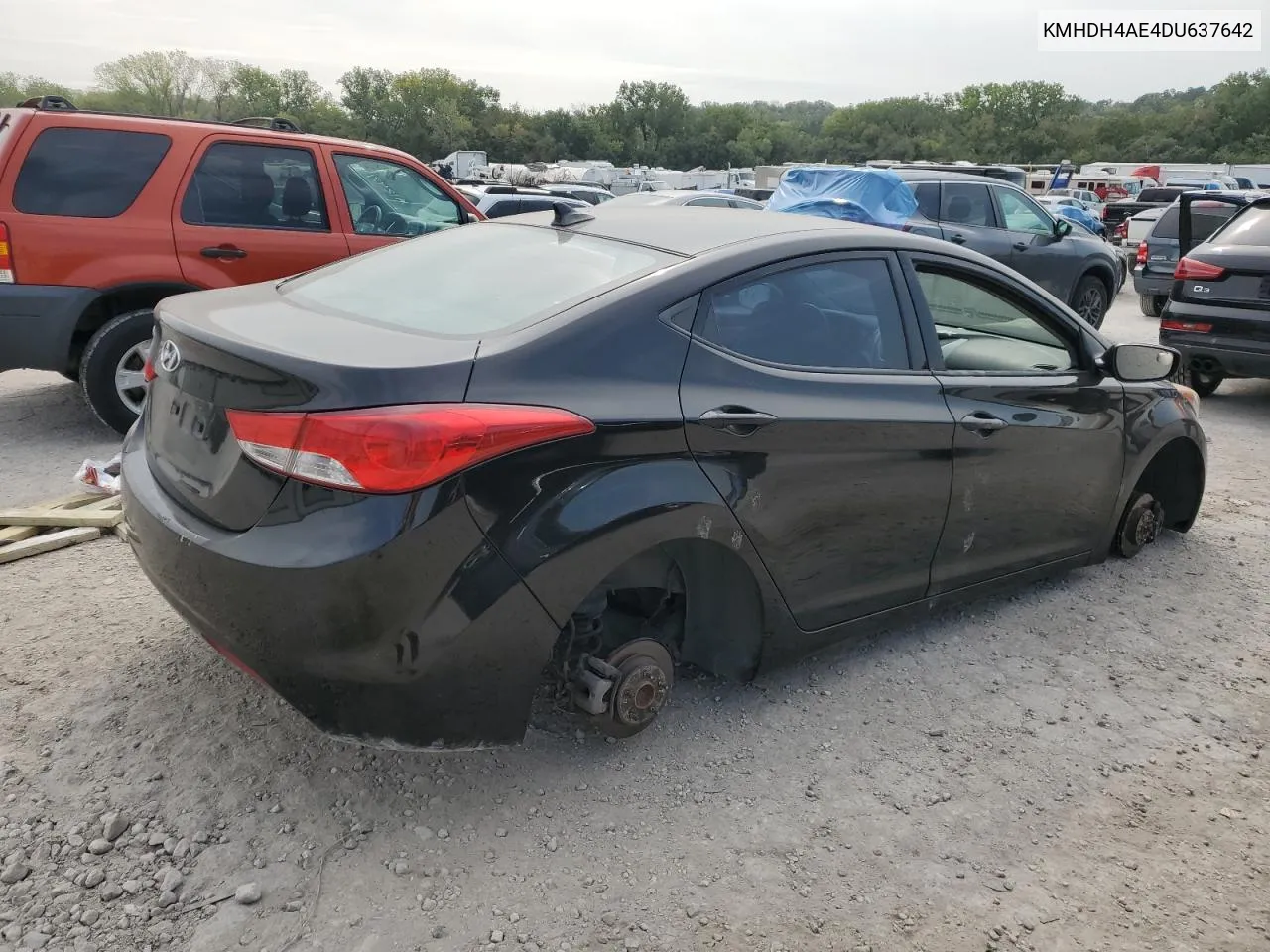 KMHDH4AE4DU637642 2013 Hyundai Elantra Gls